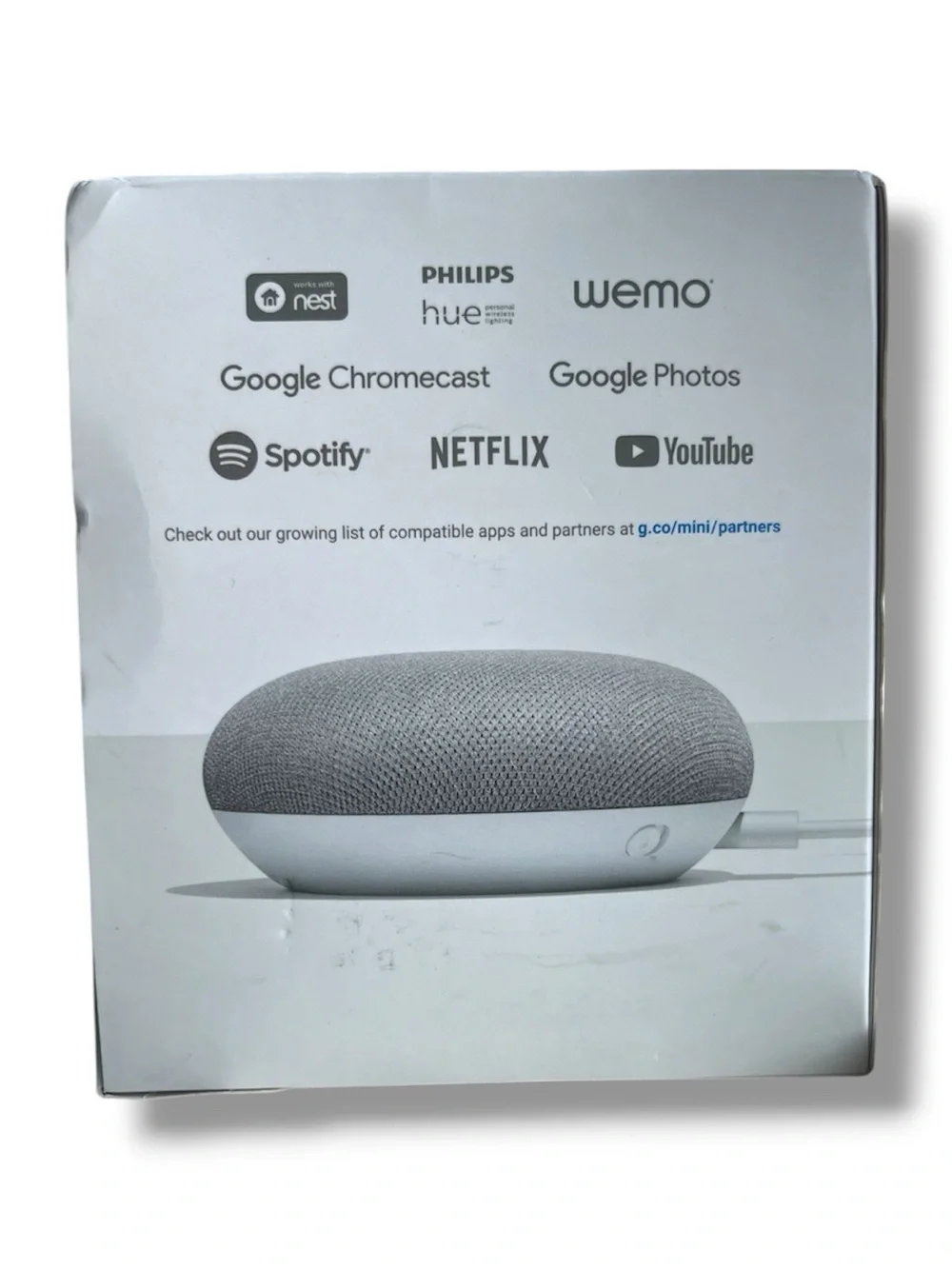 NIB Factory Sealed Google Home Mini Smart Speaker Google Assistant (GA00210-US)